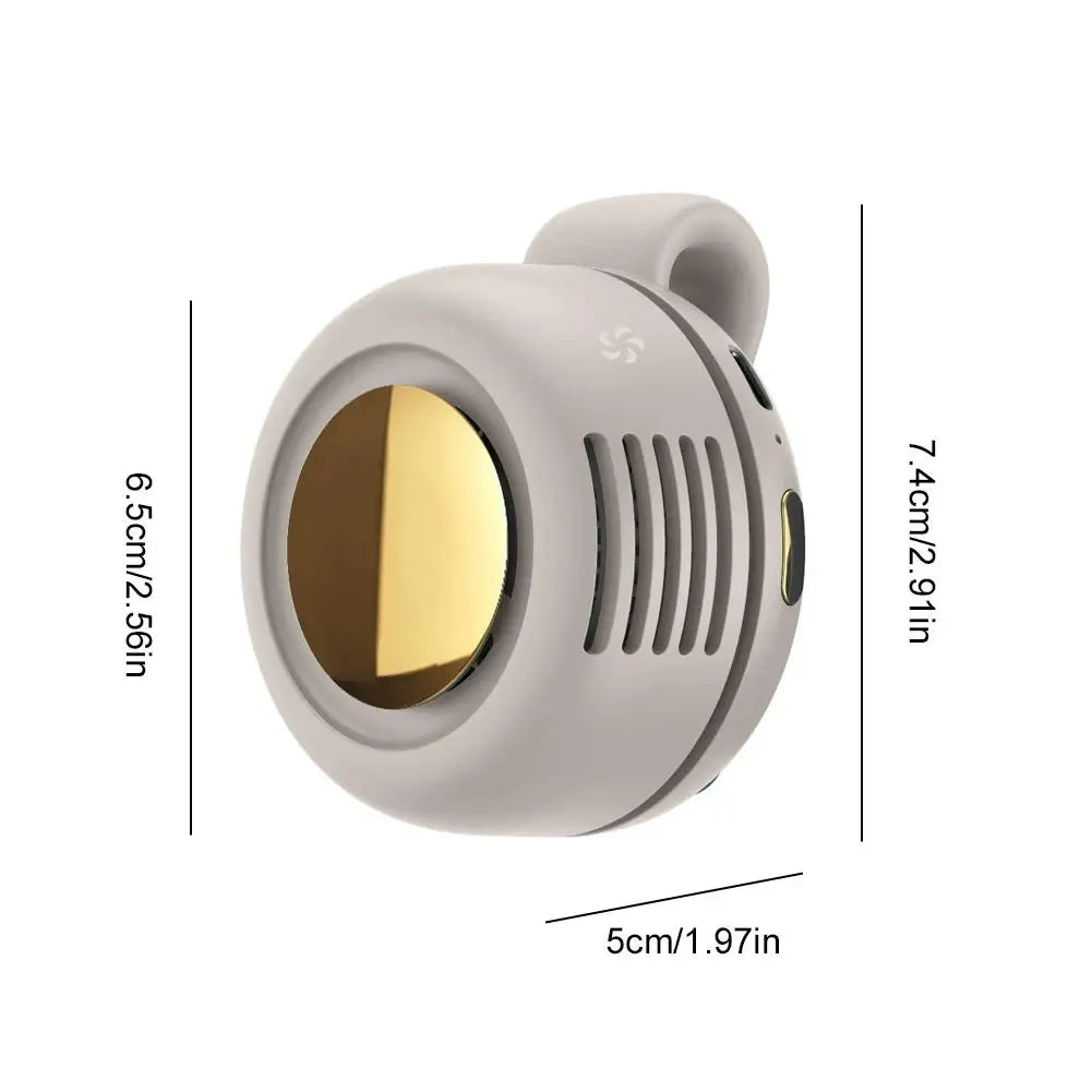 AirClip Mini Bladeless Fan - Silent, Clip-On, 3-Speed Portable Cooling