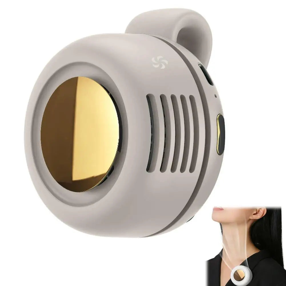 AirClip Mini Bladeless Fan - Silent, Clip-On, 3-Speed Portable Cooling