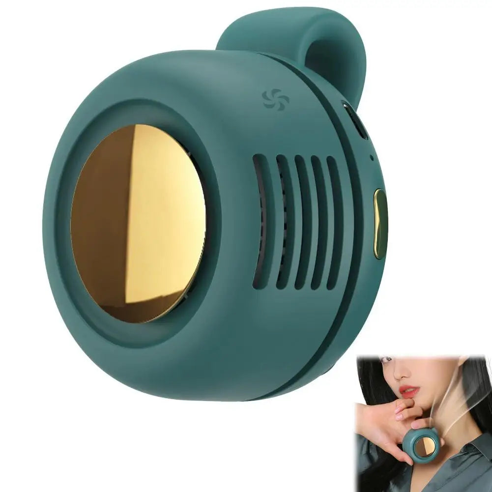AirClip Mini Bladeless Fan - Silent, Clip-On, 3-Speed Portable Cooling
